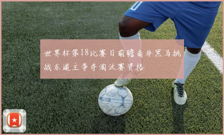 世界杯第18比赛日前瞻南非黑马挑战东道主争夺淘汰赛资格